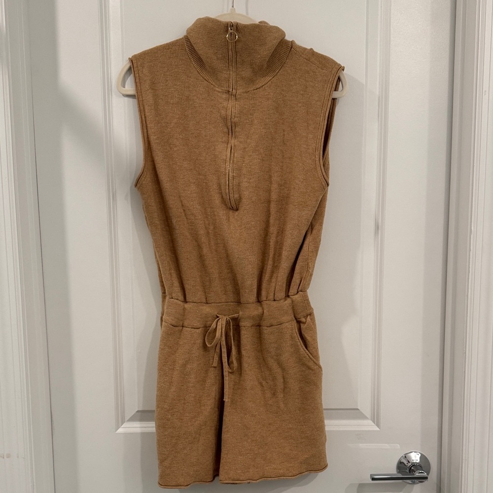 Tan Sleeveless Jumpsuit